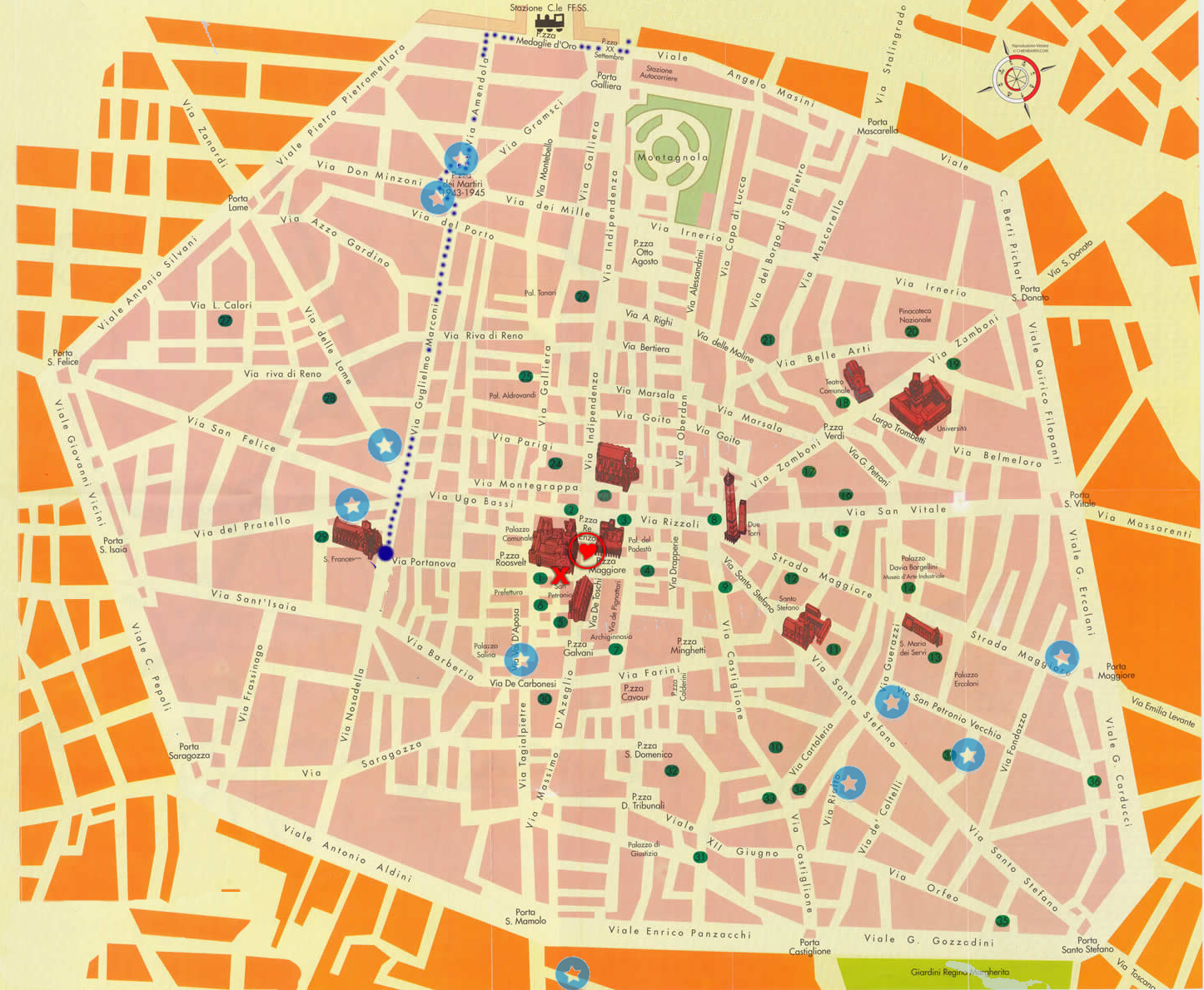 mappa-centro-bologna-appartementi