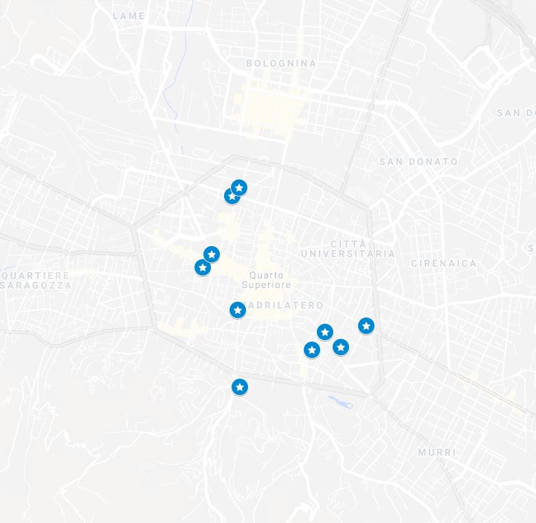 mappa residenze GMA